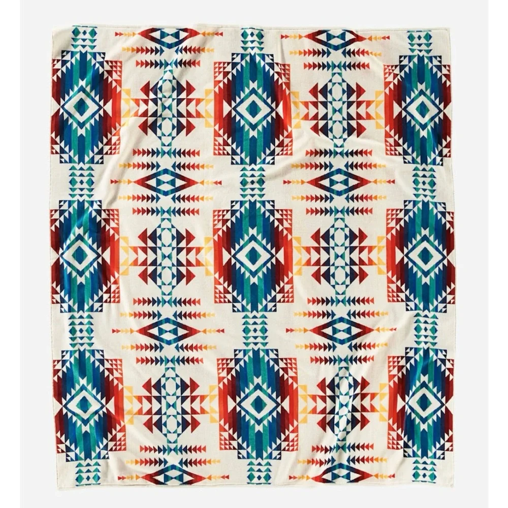 NWT Pendleton Jacquard Towel For Two PILOT ROCK IVORY 62x70 Spa Beach Pool